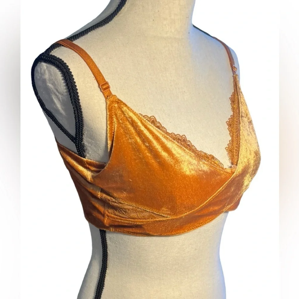 🎉HP🎉 Free People Aurora Longline Underwire Bra Copper Ginger Combo Large NWT - Picture 5 of 12